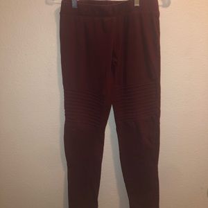 Girls Maroon leggings size 12